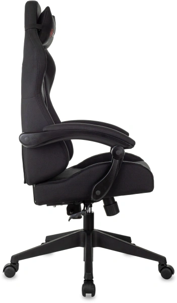 Кресло игровое Zombie Predator черный Neo Black с подголов. крестов. пластик