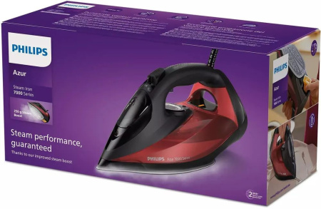 Утюг Philips DST7022/40 2800Вт черный/красный