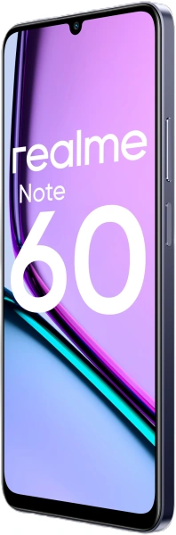 Смартфон Realme RMX3933 Note 60 128Gb 6Gb черный моноблок 3G 4G 2Sim 6.74" 720x1600 Android 14 32Mpix 802.11 a/b/g/n/ac GPS GSM900/1800 GSM1900 TouchSc A-GPS microSD