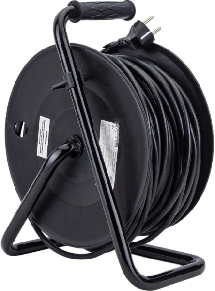 Удлинитель силовой IEK УК50 (WKP20-16-04-50-G) 3x1.5кв.мм 4розет. 50м ПВС 16A катушка