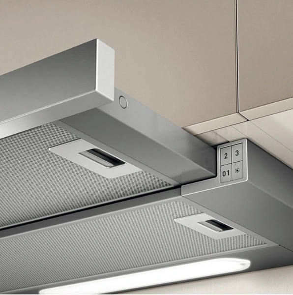 Вытяжка встраиваемая Elica Elite 35 GRIX/A/90 серебристый управление: кнопочное (1 мотор)