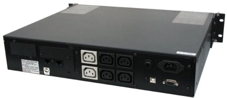 Источник бесперебойного питания Powercom King Pro RM KIN-1500AP LCD 1200Вт 1500ВА черный