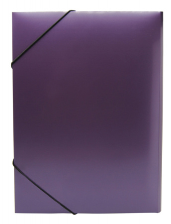Папка на резинке Silwerhof Perlen 311918-73 A4 песок полипропилен 0.6мм сиреневый металлик