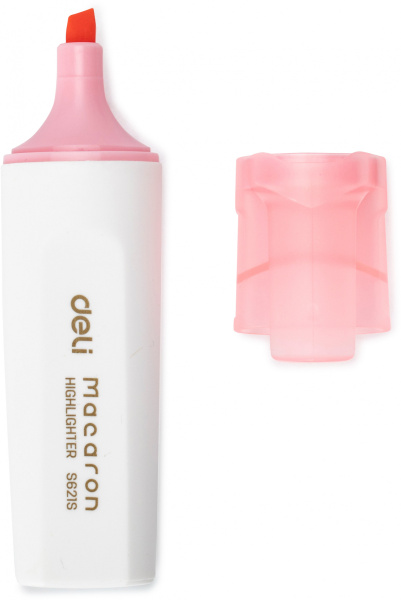 Набор текстовыделителей Deli ES621SPINK-P Macaron скошенный пиш. наконечник 1-5мм розовый (10шт.)