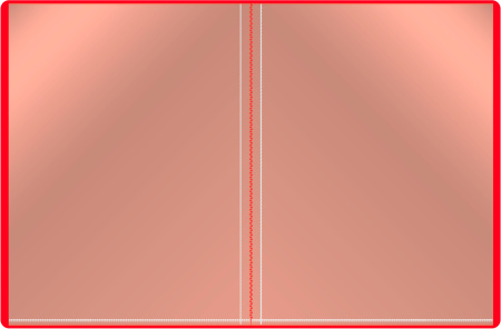 Папка с 10 прозр.вклад. Бюрократ -BPV10RED A4 пластик 0.6мм торц.карм с бум. встав красный