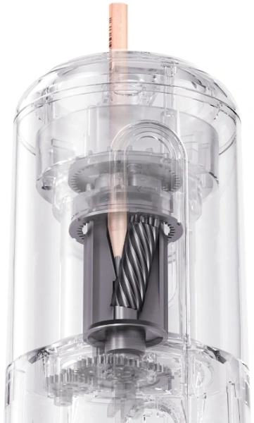 Точилка для карандашей электрическая Deli VA10BLUE пластик синий