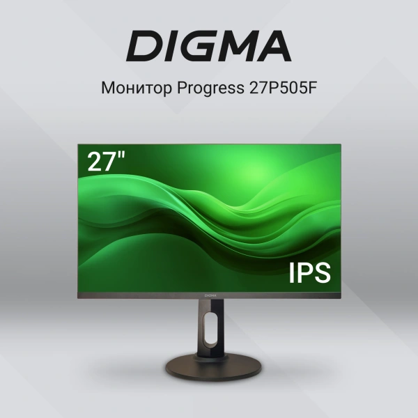 Монитор Digma 27" 27P505F IPS FHD чер 5ms HDMI DP M/M 300cd