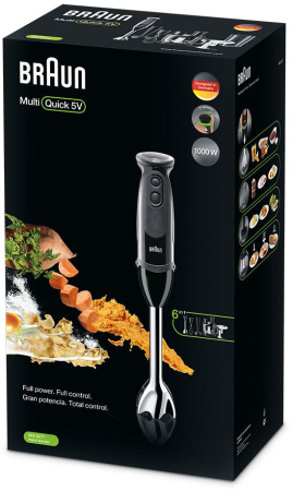 Блендер погружной Braun MQ5277BK 1000Вт черный