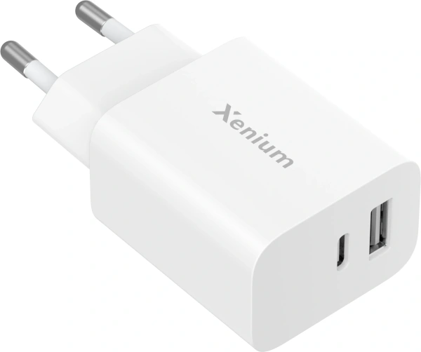 Сетевое зар./устр. Xenium X302 30W 3A+2A USB/USB Type-C универсальное белый (CCX3020W/00)