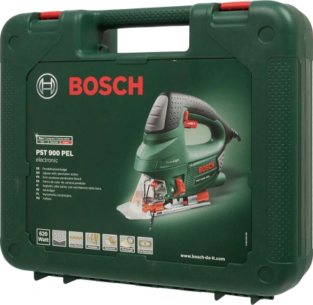 Лобзик Bosch PST 900 PEL 620Вт 3100ходов/мин от электросети (кейс в комплекте)
