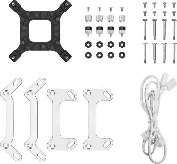 Система водяного охлаждения Deepcool LT240 ARGB Soc-AM5/AM4/1200/1700/1851 белый 4-pin 38.71dB Al 280W 1504gr Ret (R-LT240-WHAMNC-G-1)