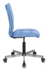 Кресло Бюрократ CH-330M голубой Velvet 86 крестов. металл хром