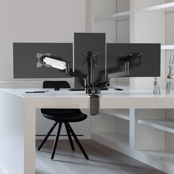 Кронштейн для мониторов Onkron G280 черный 13"-32" макс.24кг настольный поворот и наклон верт.перемещ.