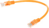 Патч-корд PP12-0.25M/O 1000G UTP 4 пары cat5E CCA molded 0.25м оранжевый RJ-45 (m)-RJ-45 (m)