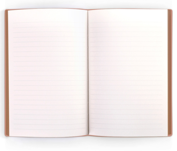 Блокнот Deli 22284BROWN 210х143мм искусст. кожа 96л коричневый