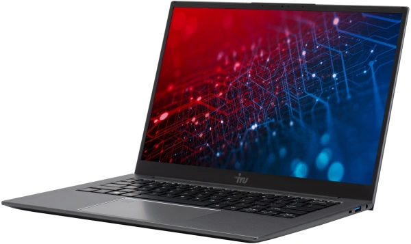 Ноутбук IRU Planio 14INPR N-series N100 16Gb SSD512Gb Intel UHD Graphics 14" IPS FHD (1920x1080) Free DOS grey WiFi BT Cam 5000mAh (2078487)