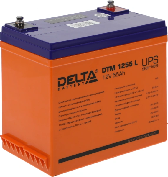 Батарея для ИБП Delta DTM 1255 L 12В 55Ач