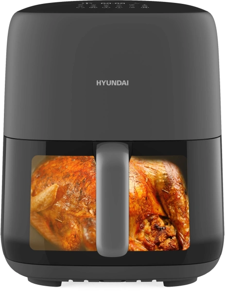 Аэрогриль Hyundai HYF-3008 1500Вт серый/черный