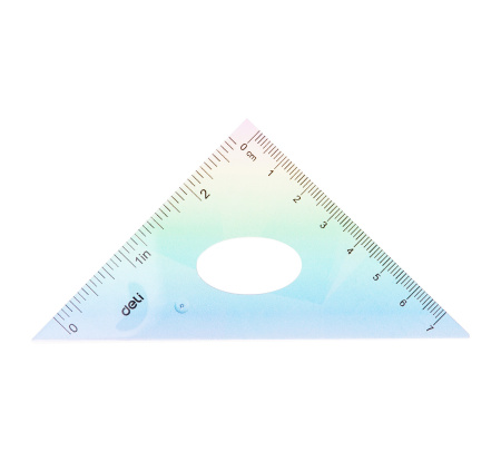 Набор линеек Deli EH652 пластик дл.15см ассорти компл.:лин 15см/2 угольн/трансп пластиковый пакет с европодв.