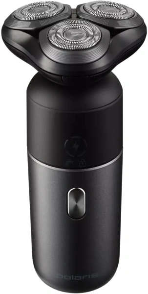 Бритва сетчатая Polaris PMR 0714RC питан.:элек.сеть/аккум. черный/серебристый