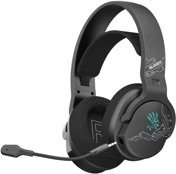 Наушники с микрофоном A4Tech Bloody GR370 черный мониторные BT/Radio/3.5mm (GR370)