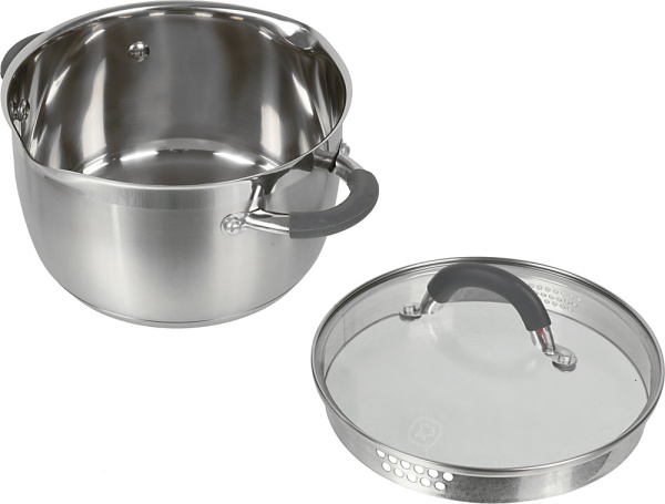 Кастрюля Rondell Flamme RDS-024 3.2л. d=20см (с крышкой) стальной