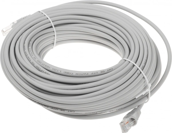 Патч-корд Buro UTP-5E-30M-G-LSZH UTP cat.5E 30м серый RJ-45 (m)-RJ-45 (m)