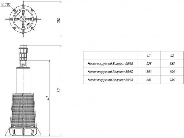 Насос садовый колодезный Джилекс Водомет 55/35 А дф 460Вт 3300л/час (в компл.:обратный клапан/донный фильтр) (6535)
