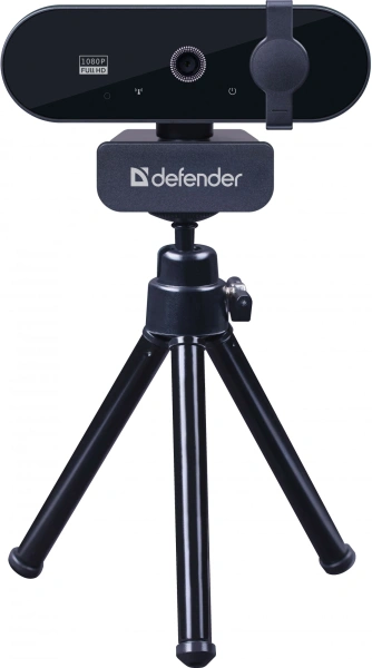 Камера Web Defender G-Lens 2580 черный 2Mpix USB2.0 с микрофоном для ноутбука (63112)
