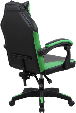 Кресло игровое Оклик Spirit черный/зеленый сиденье черный/зеленый искусст.кожа/сетка с подголов. кре