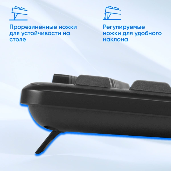 Клавиатура Оклик K225W черный USB беспроводная Multimedia (1875232)