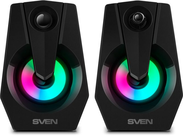 Колонки Sven 370 2.0 черный 6Вт