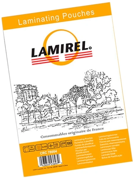 Пленка для ламинирования Fellowes 125мкм (100шт) глянцевая 105x75мм Lamirel (LA-78663)