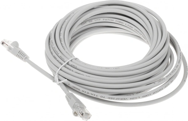 Патч-корд Buro UTP-5E-10M-G-LSZH UTP cat.5E 10м серый RJ-45 (m)-RJ-45 (m)