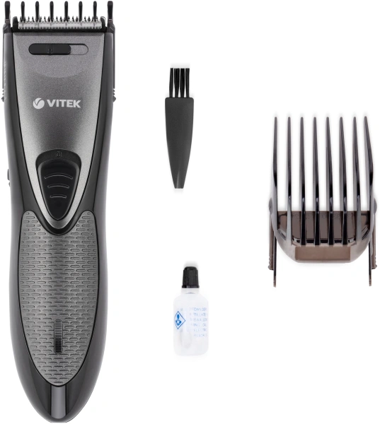 Машинка для стрижки Vitek VT-2567 графитовый 4.8Вт (насадок в компл:2шт)