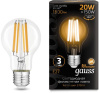 Лампа светодиодная Gauss Filament 102902120 20Вт цок.:E27 груша 220B 2700K св.свеч.бел.теп. (упак.:1шт)