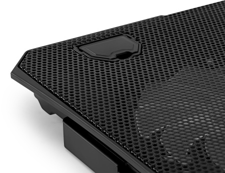 Подставка для ноутбука Buro BU-LCP150-B213 15"335x265x22мм 74.35дБ 1xUSB 2x 140ммFAN 480г металлическая сетка/пластик черный