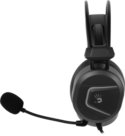 Наушники с микрофоном A4Tech Bloody MC750 серый 2.3м мониторные USB оголовье (MC750 GREY)