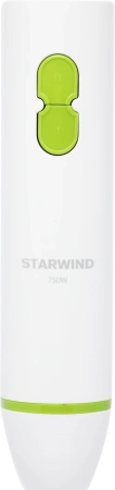 Блендер погружной Starwind SBP1113 750Вт белый/зеленый