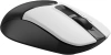 Мышь A4Tech Fstyler FG12S Panda белый/черный оптическая (1200dpi) silent беспроводная USB (3but)