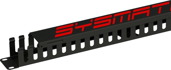 Кабельный органайзер горизонтальный Sysmatrix SA 0020.911 гребенка 1U шир.:19" глуб.:55мм