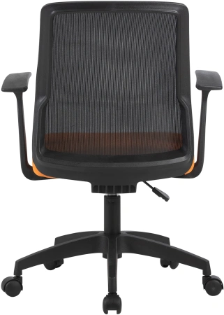 Кресло Cactus CS-MC222-BKOR черный сиденье оранжевый сетка/ткань низк.спин. крестов. пластик пластик черный