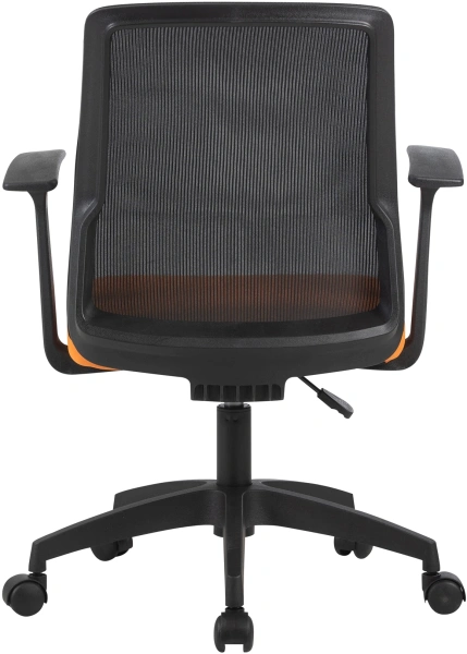 Кресло Cactus CS-MC222-BKOR черный сиденье оранжевый сетка/ткань низк.спин. крестов. пластик пластик черный