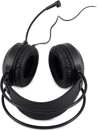 Наушники с микрофоном Оклик HS-L300G Black черный 2.2м мониторные USB оголовье (1796949)