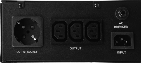 Источник бесперебойного питания Smartwatt DATA 1kVA 800Вт 1000ВА черный