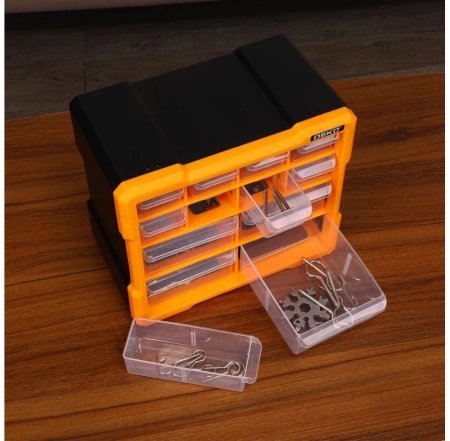 Ящик для инструментов Deko Smart box 12 12отд. оранжевый/черный (085-3004)