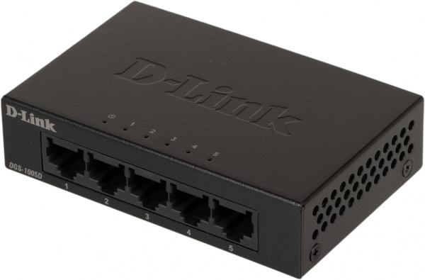 Коммутатор D-Link DGS-1005D/J2A 5G неуправляемый