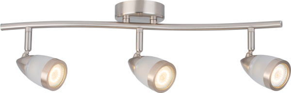 Светильник Hiper Chiara H077-3 потолоч. никелевый/белый