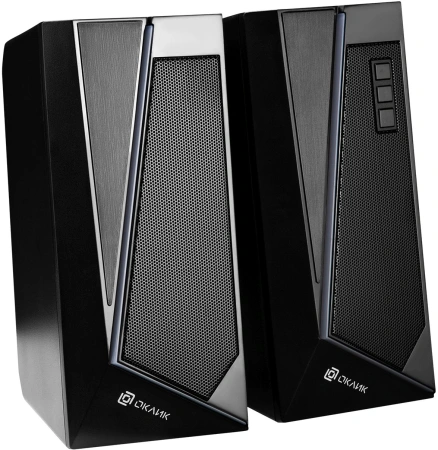 Колонки Оклик OK-125 2.0 черный 12Вт