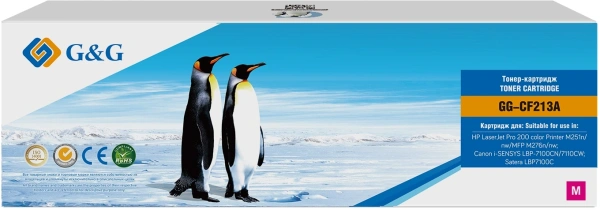 Картридж лазерный G&G GG-CF213A пурпурный (1800стр.) для HP LJ Pro 200 color Printer M251n/nw/MFP M276n/nw